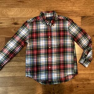 Ralph Lauren Plaid Button Down Shirt Size 7